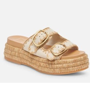 Dolce Vita Cream and Tan Sandals
